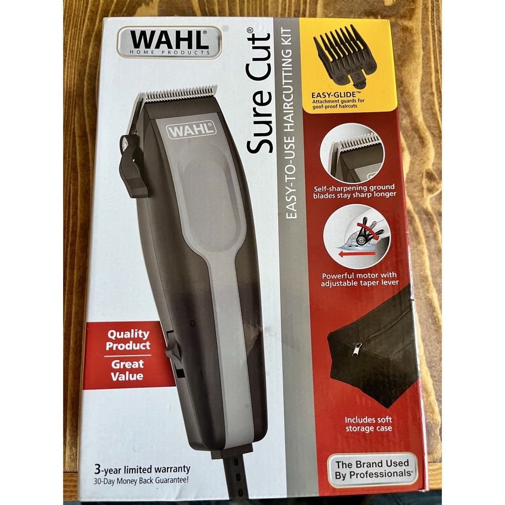 Wahl  79449-1001 Sure Cut Hair Clipper Kit New